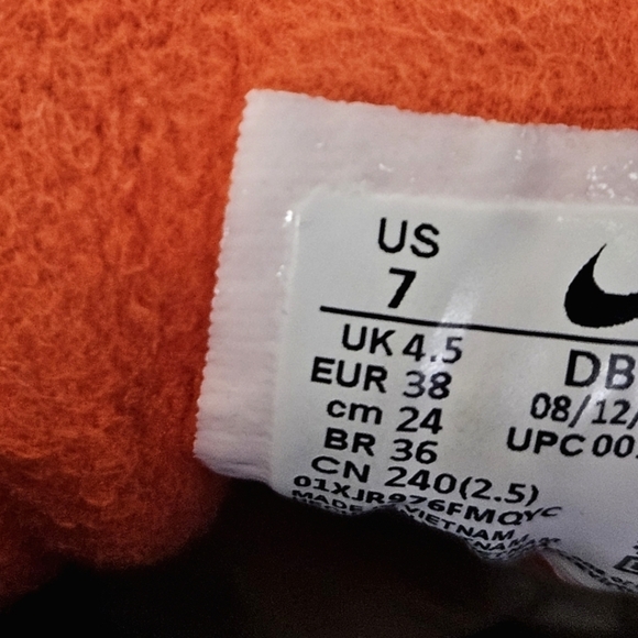 Nike Air Max Suede Sneakers In Wheat Indigo Burst Habanero Red Women's Size 7 - Picture 11 of 11